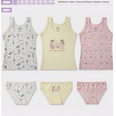 BR Набір білизни для дівчинки(майка+ТРУСИ) 4656/5654    6(3) шт.