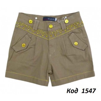 ,Ch Шорти для дівчинки Yuke щільна тканина  (128-152) 5 шт