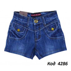 ,Ch Шорти для дівчинки Yuke 2102 джинс  21-25   5(4)шт