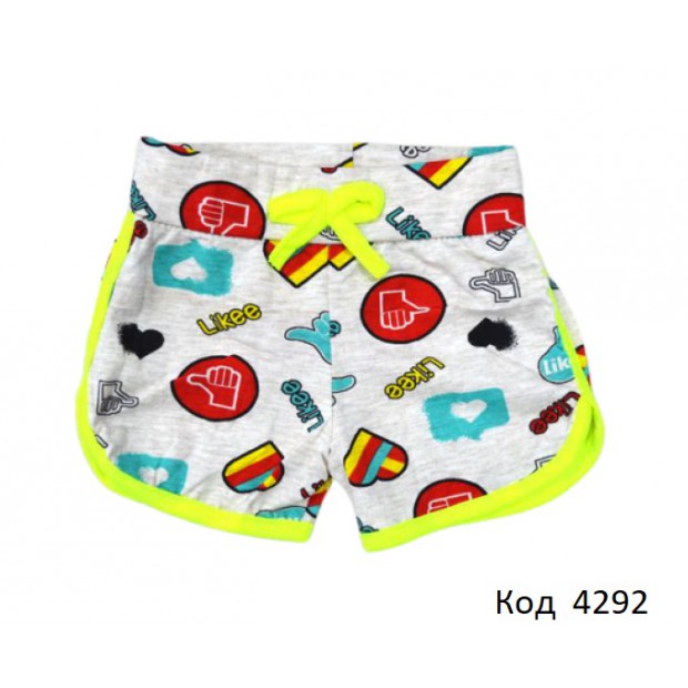Tr Шорти для дівчинки Bazak  TikTok (110-134) 5-13років   5 шт