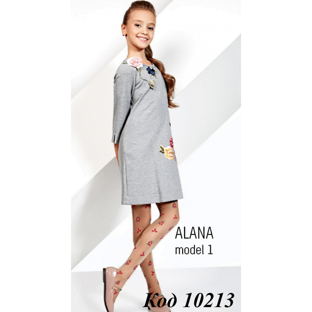 .GIULIA Колготки капронові ALANA(з малюнком) 20den  БІЛИЙ  116-122/140-146  1шт   1шт