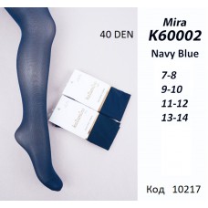 ArtiKatamino Колготки капронові 40 DEN  90%ПА,10%Ел  ОДНОТОН К60002  Lacivert(темно-СИНІЙ) 6(1) шт.