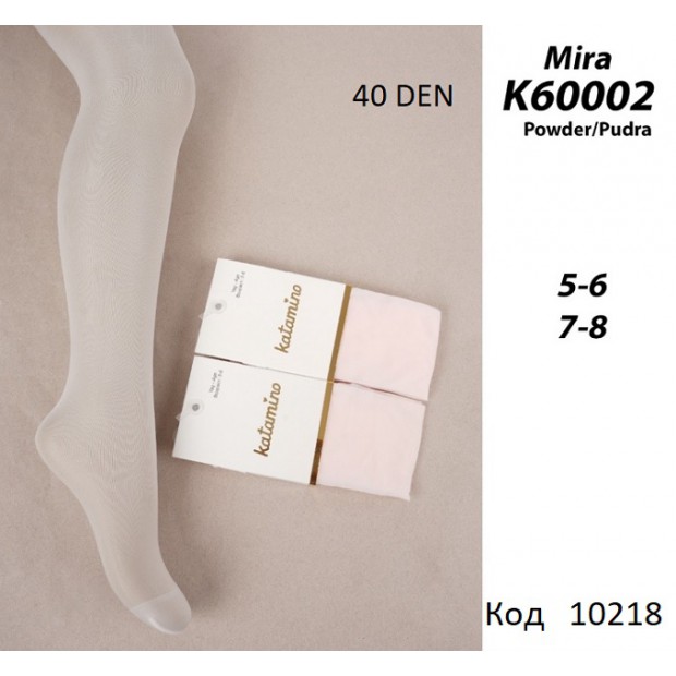 ArtiKatamino Колготки капронові 40 DEN  90%ПА,10%Ел  ОДНОТОН К60002 Pudra (ПУДРА) 6(1) шт.