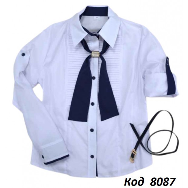 ,Mevis Блуза для дівчинки  Х/Б на гудзиках ba54  152-164  3 шт