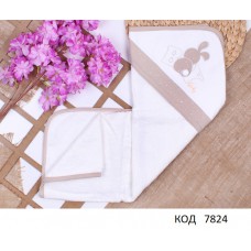 Tr Рушник куточок махра GAYE 3165 "Зайчик" 75*80 1 шт