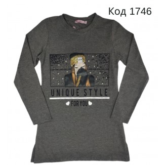 Tr Туніка для дівчинки стрейч Safari 60-168 9-16 років (134-176)  5шт