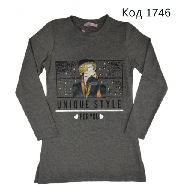 Tr Туніка для дівчинки стрейч Safari 60-168 9-16 років (134-176)  5шт