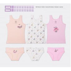 BR Набір6 білизни для дівчинки(майка+ТРУСИ) 4346/5344   6(3)шт.