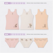 BR Набір6 білизни для дівчинки(майка+ТРУСИ) 4832/5830      6(3)шт.