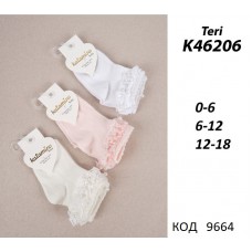 ArtiKatamino Шкарпетки бавовняні для дівчинки ясельні СВЯТКОВІ К46206 МІКС 12(3)шт.