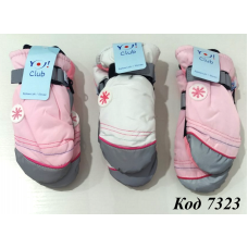 YO Рукавиці для дівчинки плащівка 16/RN-066  розмір 16(020)  6(3) шт