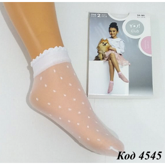 SKA-0080 Шкарпетки капронові "Scorpio" КРАПКИ  6-9років  1уп(2пари)