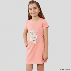 BR Нічна сорочка 03-06 короткий рукав  9280 SEKER SOMON(575)персик 1 шт.