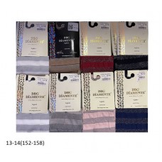 DBG Колготки капронові для дівчинки 270 ЛЮРЕКС Смугасті  13-14(152-158)   1 шт