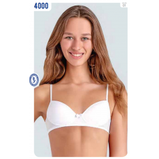 BR Бюстгальтер для дівчинки 4000,01    БІЛИЙ 6(3) шт.
