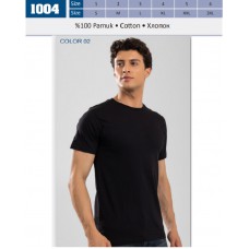 BR Футболка чоловіча 1004.02  ЧОРНИЙ   6(1) шт.