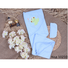 Tr Рушник куточок+рукавичка махра Babyline ЖАБКА  1 шт.