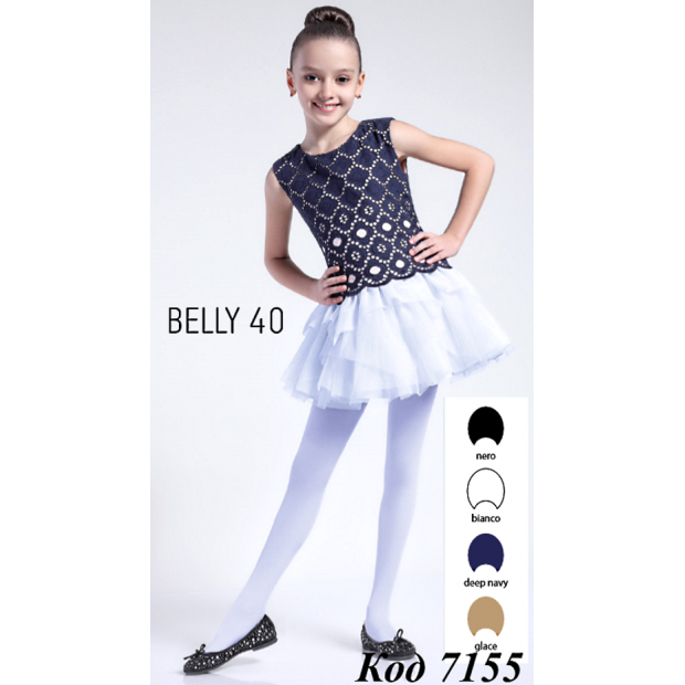 GIULIA Колготки капронові (поліамід)BELLY 40den  ОДНОТОН   1шт