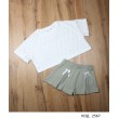 МС Костюм для дівчинки рубчик(Майка+спідниця-шорти) КП-2487  110-122  3 шт