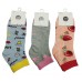 YO Шкарпетки для дівчинки SKS-0023G  КОРОТКІ   МІКС кольорів    31-34//39-41   6(3) шт