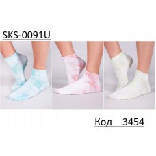 YO Шкарпетки жіночі двух-кольорові SKS-0091U  КОРОТКІ   МІКС кольорів    31-34/39-42 6(3) шт