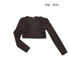 Mevis Болеро для дівчинки 1075  122-152 чорний  6 шт