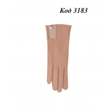 YO од.Перчатки жіночі трикотаж R-135  КНОПКА  розмір 24   6(1) шт