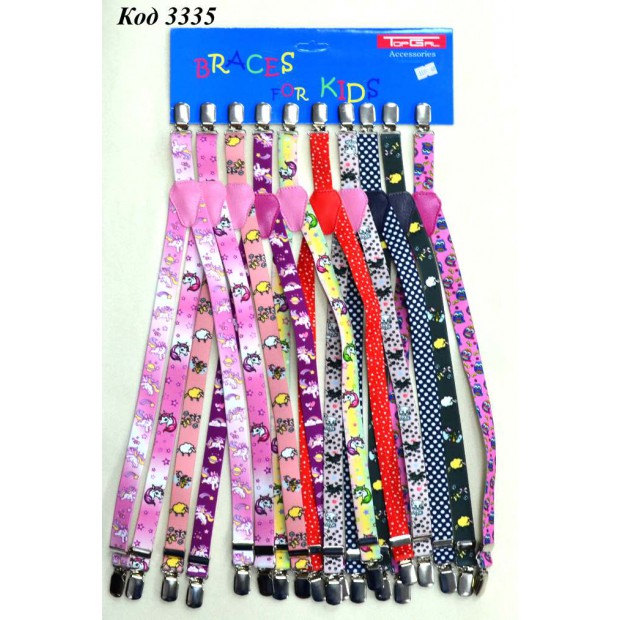 Topgal Підтяжки  дитячі МАЛЮНОК дівчинка 10 шт