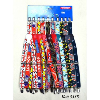 Topgal Підтяжки  середні МАЛЮНОК ХЛОПЧИК 10 шт