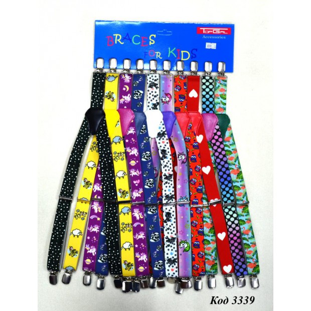 Topgal Підтяжки  середні МАЛЮНОК .ДІВЧИНКА 10 шт