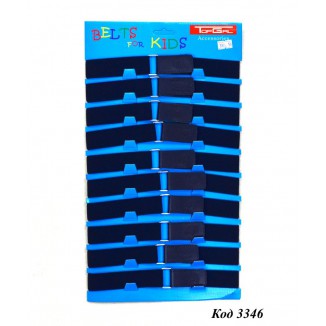 Topgal Ремінь  середній ЛИПУЧКА СИНІЙ однотон 10 шт