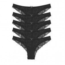 Труси Donella підліток БРАЗИЛІАНА S--XXL  4043Q ЧОРНИЙ 10шт.