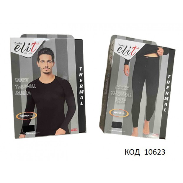 Термобілизна ELIT КОМПЛЕКТ Кофта+кальсони для чоловіків 1307/1306   S/ M//L/XL   1 шт