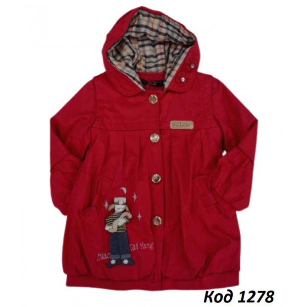 --Ch Плащ для дівчинки на трикотажі 1040   110,116,122   3шт.