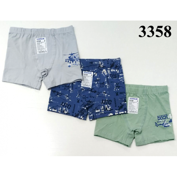 BR Шорти боксери для хлопчика 3358  06   6(3) шт