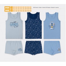 BR Набір6 білизни для хлопчика(майка+боксери) 2422/3422    6(3) шт.