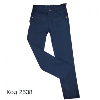 Tr Штани для хлопчика TATI 11001 котон синій начос 5-8(110-122  4(3)р.