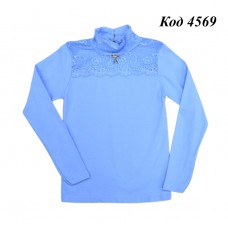 Tr Кофта-стійка стрейч BNN 6601 кружево  140-176   4 шт.