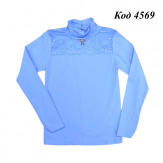 Tr Кофта-стійка стрейч BNN 6601 кружево  140-176   4 шт.