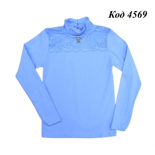 Tr Кофта-стійка стрейч BNN 6601 кружево  140-176   4 шт.