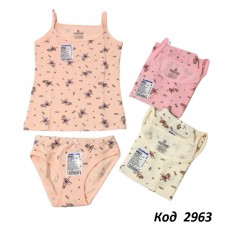 BR Набір білизни для дівчинки(майка+ТРУСИ) 4952/5952   6(3) шт