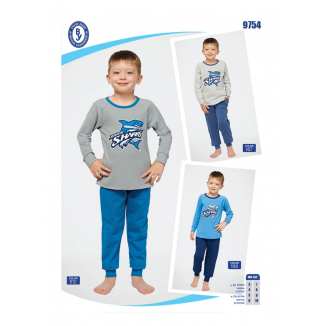 BR Піжама для хлопчика 07-10 стрейч/бавовна  9754    7-10  4 шт.