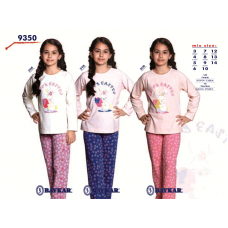 BR Піжама для дівчинки 03-06 стрейч/бавовна  9350    3-6  4 шт.