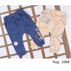 Tr Штанішки для хлопчика інтерлок MİNİWORLD 18562  6-12 міс.  8шт