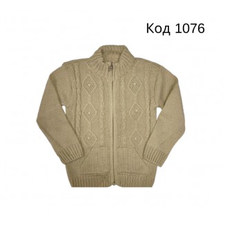 Tr Кофта в'язана для дівчинки на замку ESMA  Бежевий   2,3,4 (86,92,98)   3 шт