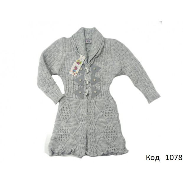 Tr Кардиган в'язаний для дівчинки Piti Piti 1604  3,4,5 років 3 шт