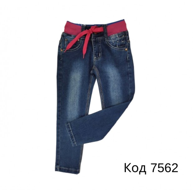 Ch Штани для дівчинки ДЖИНС Taurus А-830  98-128 6шт