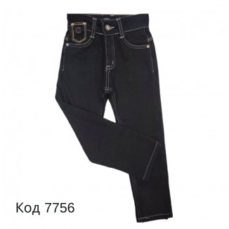 Tr Штани для хлопчика ДЖИНС Comodor чорний на флісі 3-7  98-116 5(4),шт.