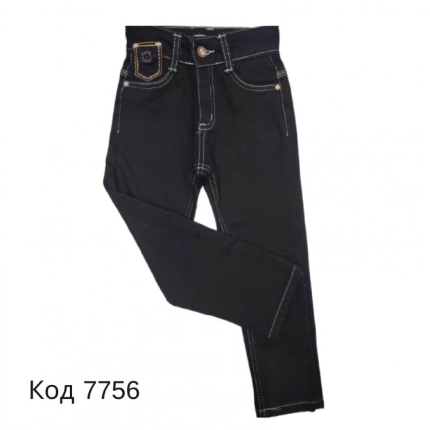 Tr Штани для хлопчика ДЖИНС Comodor чорний на флісі 3-7  98-116 5(4),шт.