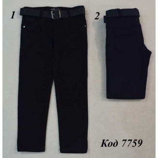 Брюки TATI .мальч.джинсЧЕРНЫЙ СИНИЙ начес9994  6-9  (2)4 р.